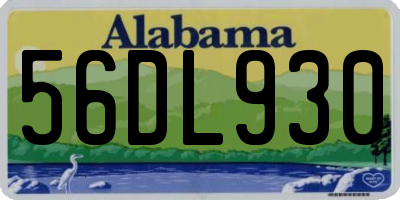 AL license plate 56DL930