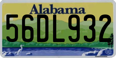 AL license plate 56DL932