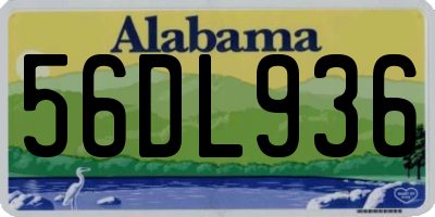 AL license plate 56DL936