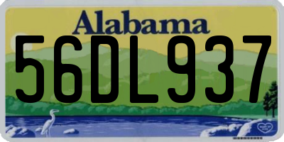 AL license plate 56DL937