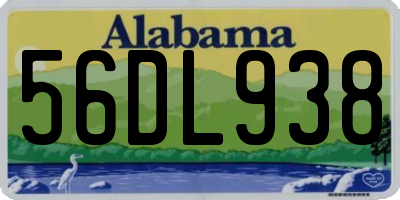 AL license plate 56DL938