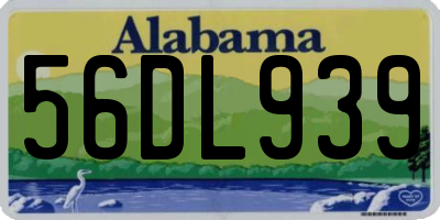 AL license plate 56DL939