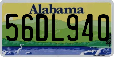 AL license plate 56DL940