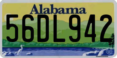 AL license plate 56DL942