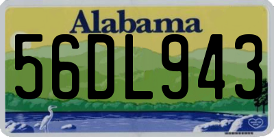 AL license plate 56DL943