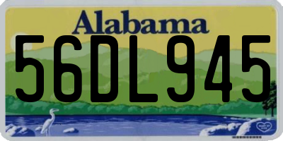 AL license plate 56DL945