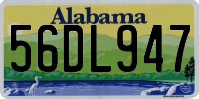 AL license plate 56DL947