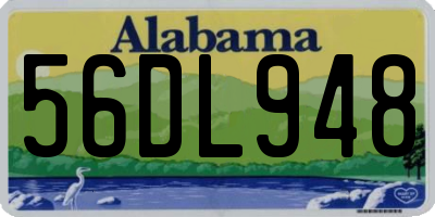 AL license plate 56DL948