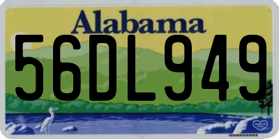 AL license plate 56DL949