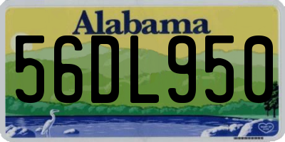 AL license plate 56DL950