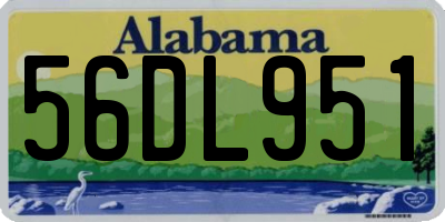 AL license plate 56DL951