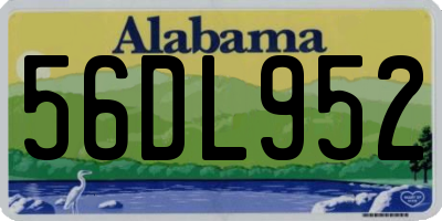 AL license plate 56DL952