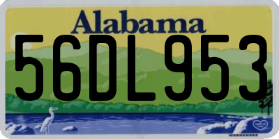 AL license plate 56DL953