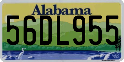 AL license plate 56DL955