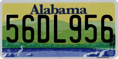 AL license plate 56DL956