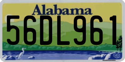 AL license plate 56DL961