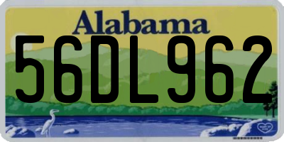 AL license plate 56DL962