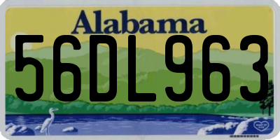 AL license plate 56DL963