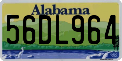 AL license plate 56DL964