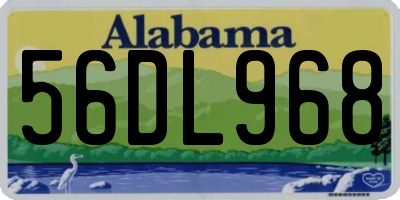 AL license plate 56DL968
