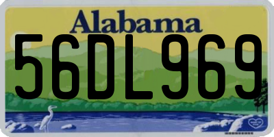 AL license plate 56DL969