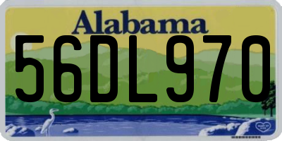 AL license plate 56DL970