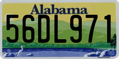 AL license plate 56DL971