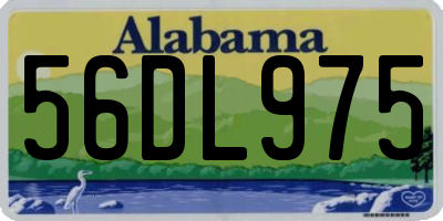 AL license plate 56DL975