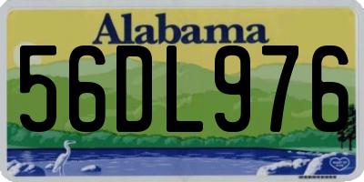 AL license plate 56DL976