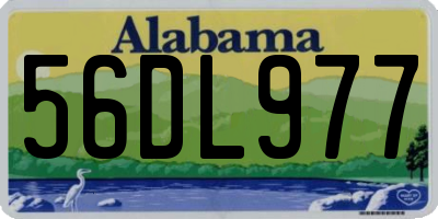 AL license plate 56DL977