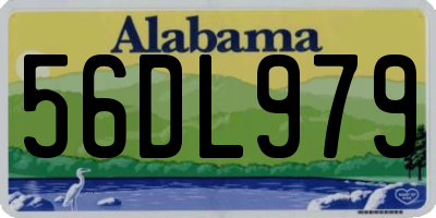 AL license plate 56DL979