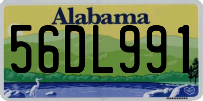 AL license plate 56DL991