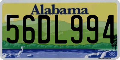 AL license plate 56DL994