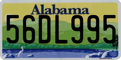 AL license plate 56DL995