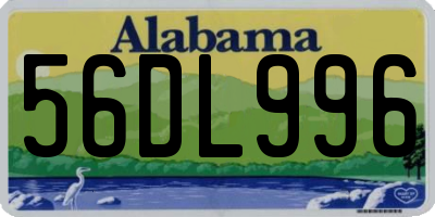 AL license plate 56DL996