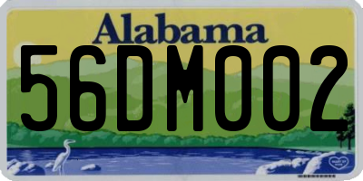 AL license plate 56DM002