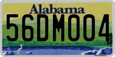 AL license plate 56DM004