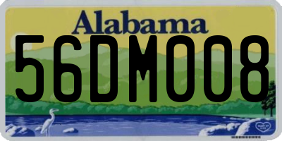 AL license plate 56DM008