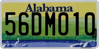 AL license plate 56DM010