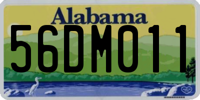 AL license plate 56DM011