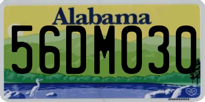 AL license plate 56DM030