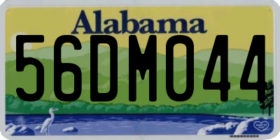 AL license plate 56DM044