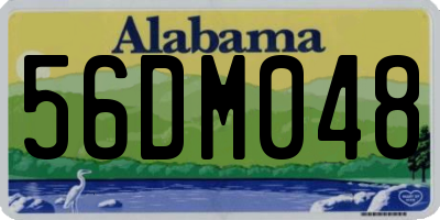 AL license plate 56DM048