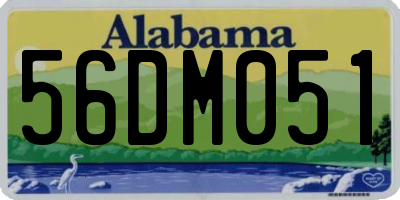 AL license plate 56DM051