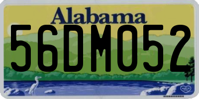 AL license plate 56DM052