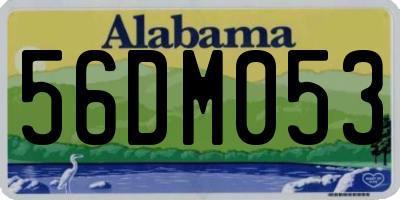 AL license plate 56DM053