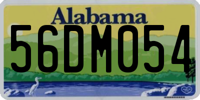 AL license plate 56DM054
