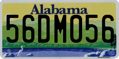AL license plate 56DM056