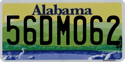 AL license plate 56DM062