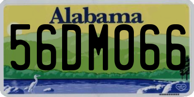 AL license plate 56DM066